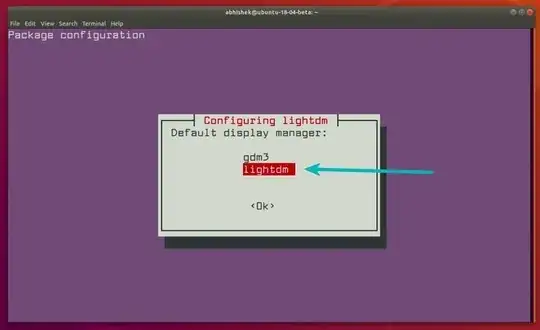 Choosing default display manager
