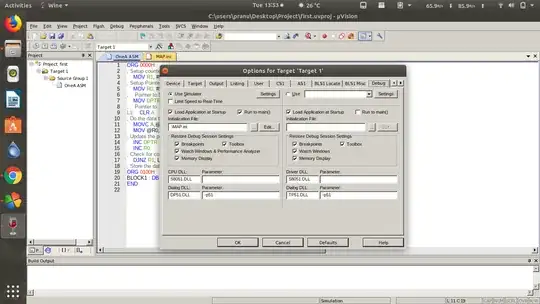 Keil Setup for MAP.ini File