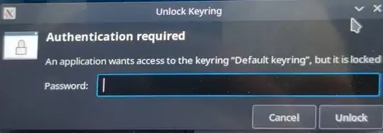 Popup asking to input password to unlock the "Default keyring"1