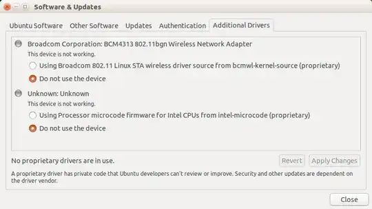 Additional Drivers sudden odd appearance