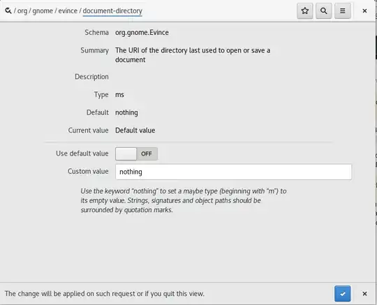 Changing evince save a copy dialog using dconf-editor