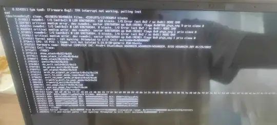 Screen while booting Ubuntu