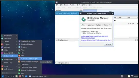 KDE Partition Manager