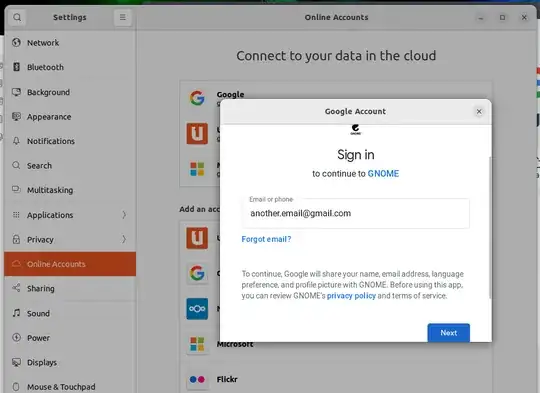 OAuth window freezes