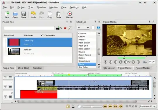 Kdenlive main window