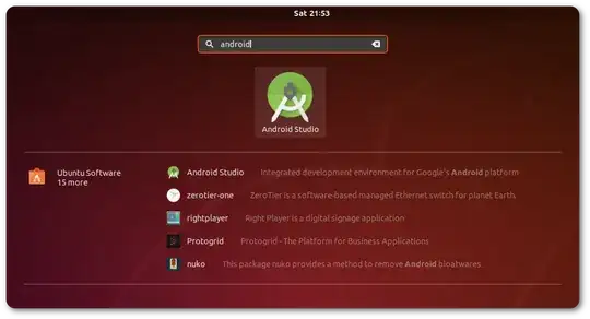 Open Android Studio from Dashboard Android Studio app on Dash