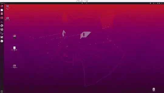 Desktop view, VirtualBox window
