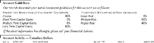 Same piece of the same document rendered by Chrome