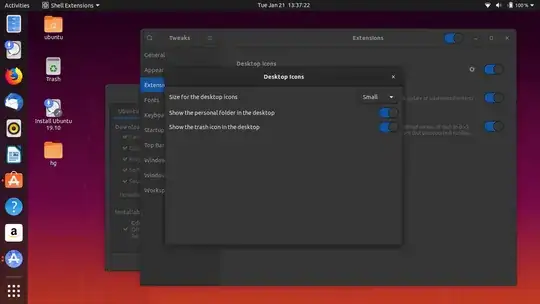 icons with "small" setting