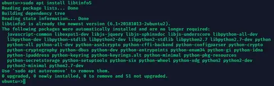 sudo apt install libtinfo5