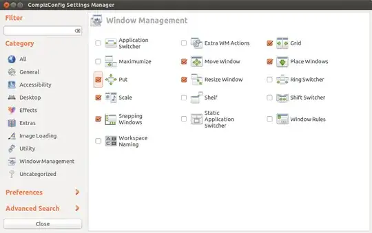 CCSM Window Management Page