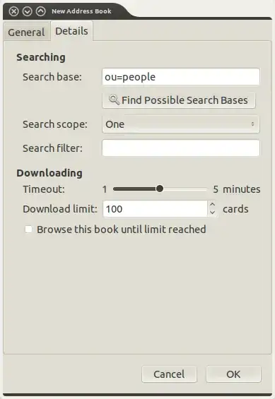 New Address Book - Details
