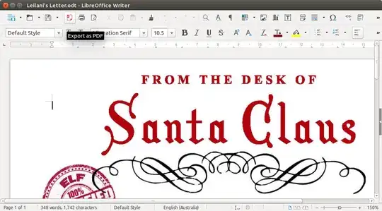 Export as PDF in LibreOffice