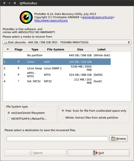 QPhotorec on Ubuntu, 14.04, Trusty Tahr