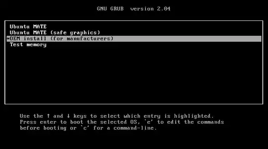 OEM install selection from GRUB bootloader