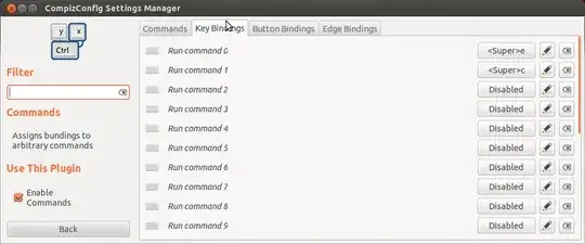 CompizConfig Settings Manager - Key bindings