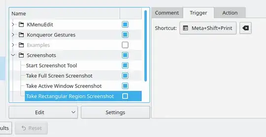 Rectangular selection