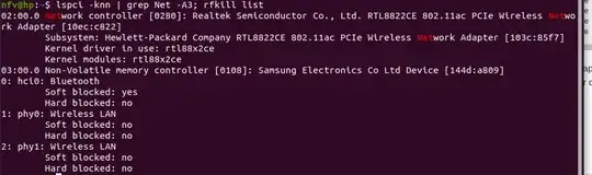lspci -knn | grep Net -A3; rfkill list