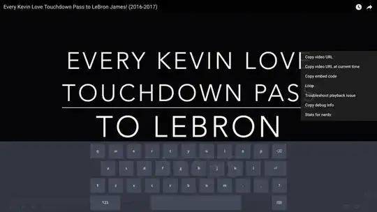 screenshot of keyboard taking over