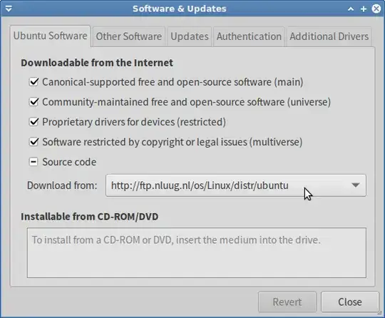 Ubuntu Software settings