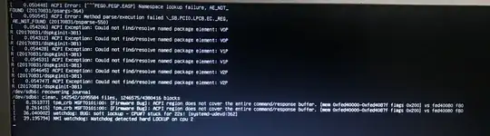 Screen pic after grub