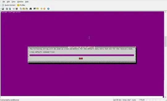reconfigure grub-efi-amd64 screen2