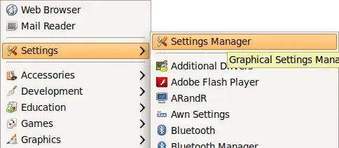 settings manager menu