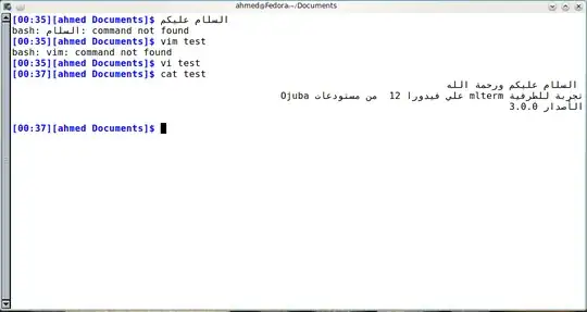 Picture of Mlterm showing Arabic