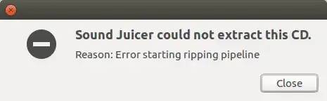 error starting ripping pipeline