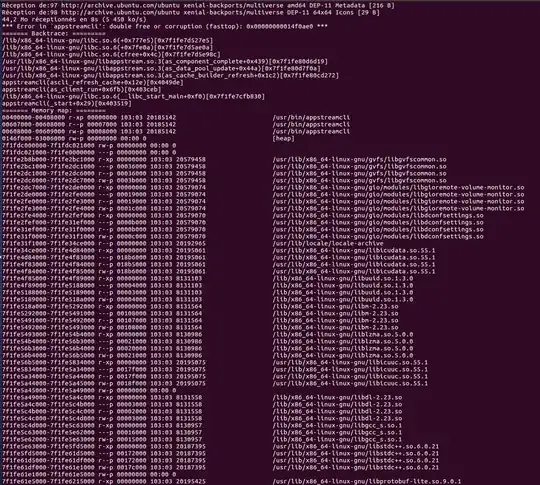 error in appstreamcli: double free or corruption...