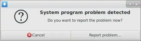 System program problem detected