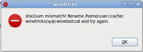 You should see a error dialog similar to this