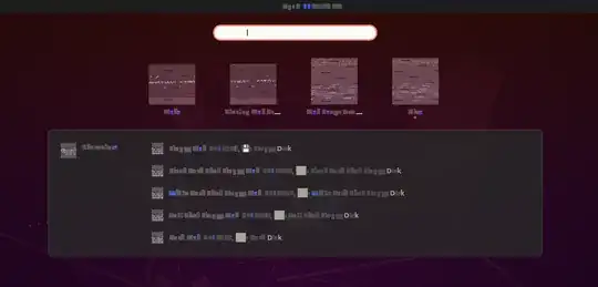 Screenshot of Unity search