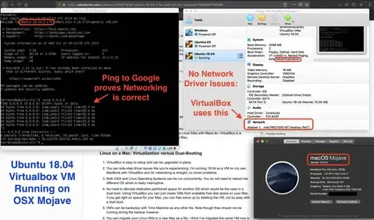 Ubuntu 18.04 VirtualBox on OSX Mojave