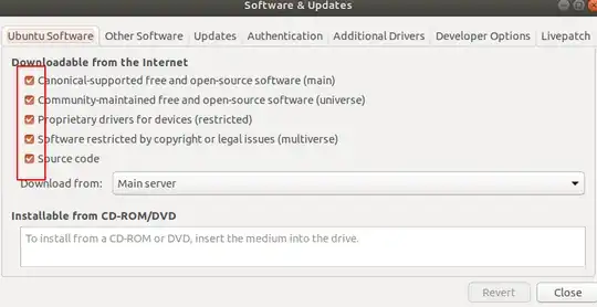 software & update > Ubuntu software tab