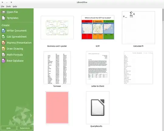 LibreOffice Start page
