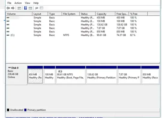 partition screenshot