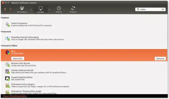 Ubuntu Software Center Uninstall Apps using Software Center