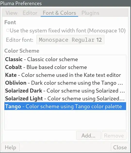 Screenshot of Pluma Preferences