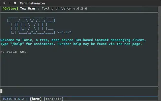 toxic, terminal based tox client
