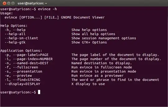 help option after evince