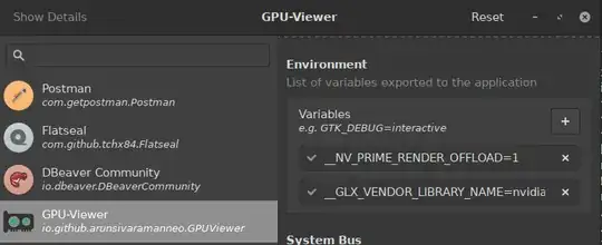 flatseal setting GPUViewer to use PRIME offloading