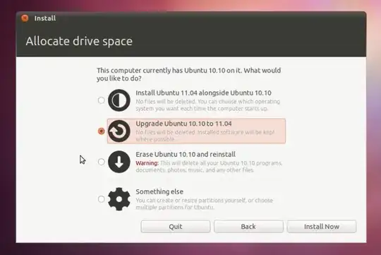 live CD : Allocate drive space