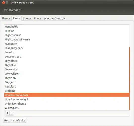 Unity Tweak Tool, Icons tab