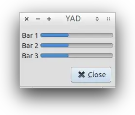 simple yad multi progress script