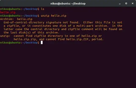 Here is the error I get in the terminal