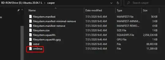 Picture of ISO /casper directory