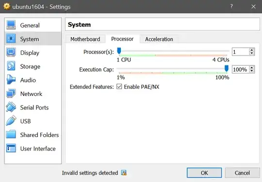Virtual Box Enable PAE/NX