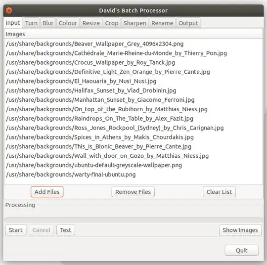 David's Batch Processor input dialog window