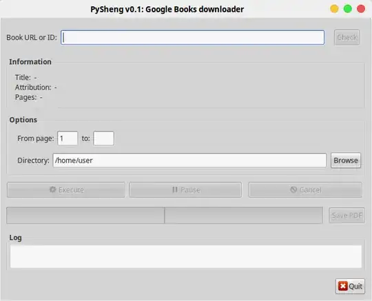 PySheng GUI for downloading from Google Books